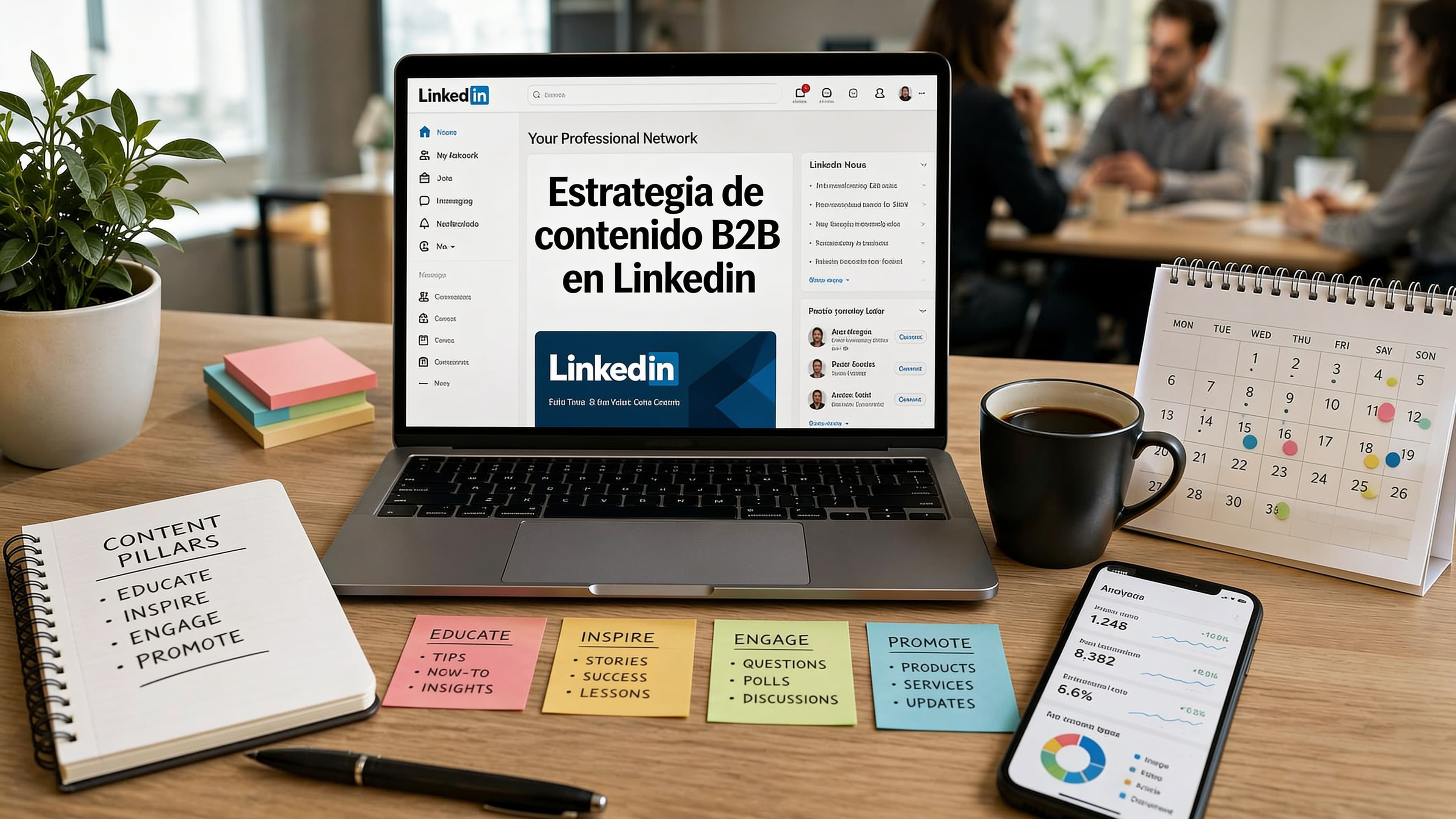 Estrategia de contenidos en LinkedIn para B2B: guía 2026