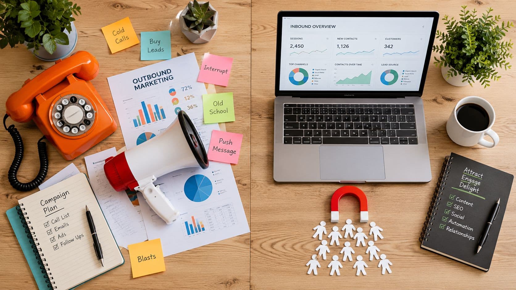 Outbound vs inbound marketing B2B: elige tu estrategia
