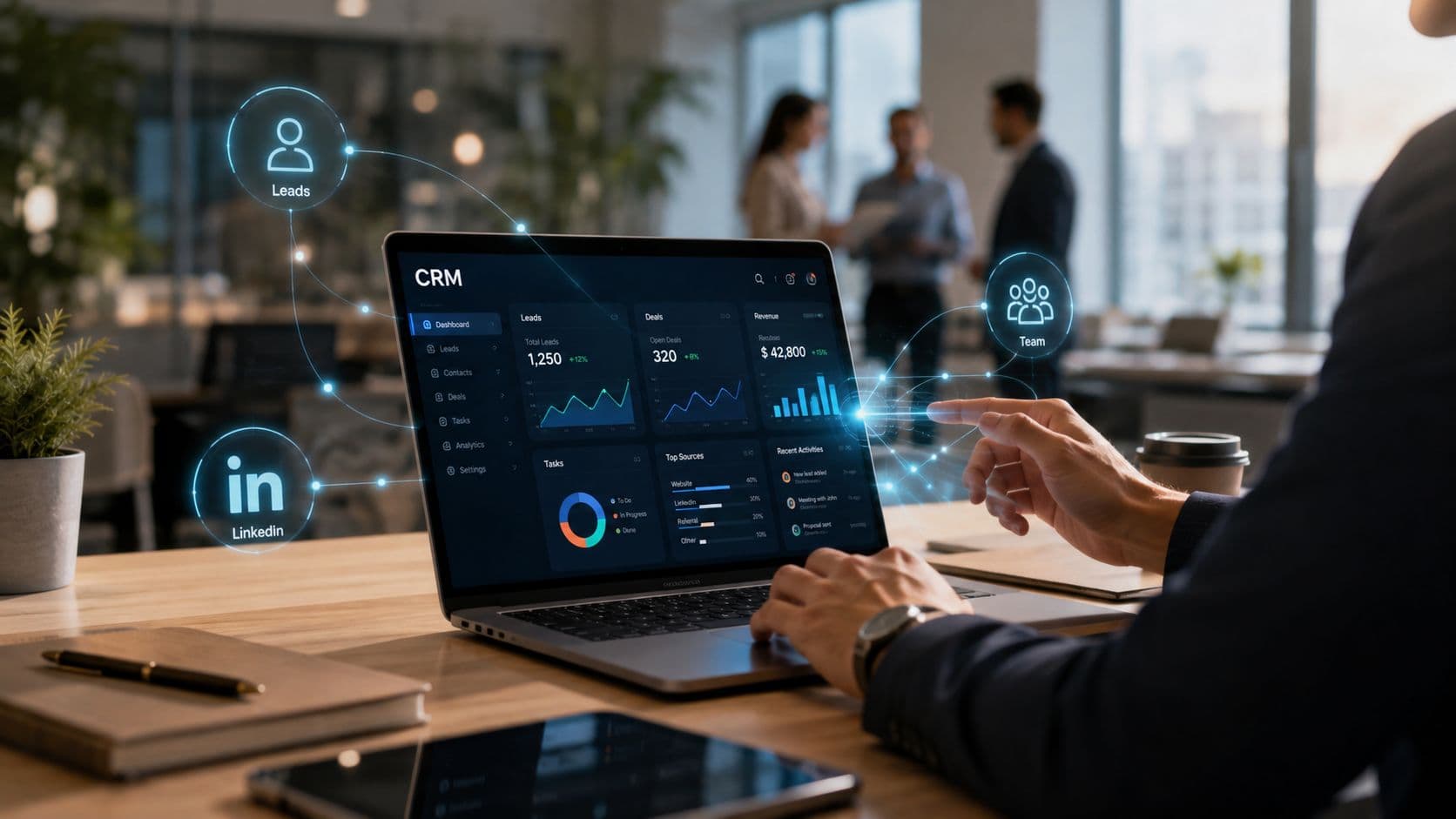 Integración con CRM de principio a fin para B2B